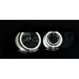 Fari anteriori Angel Eyes per BMW X5 E53 2000-2003 - Xenon