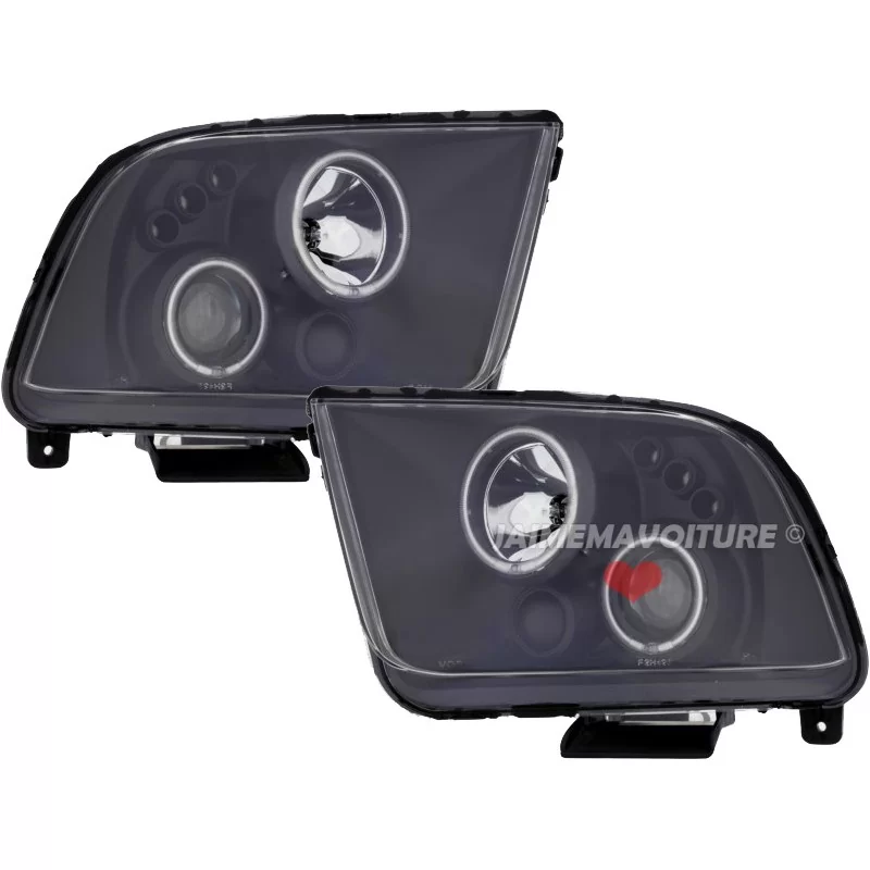 Led headlights angel eyes CCFL Ford Mustang