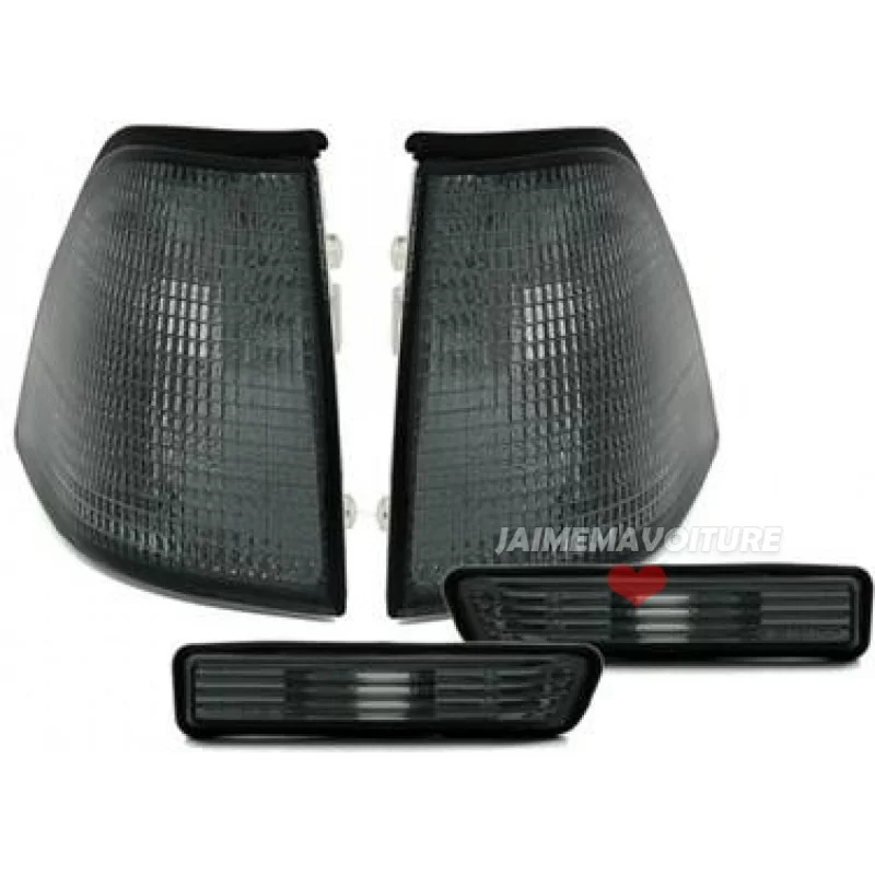 BMW E36 berlina+touring Ph2 Kit indicatore anteriore e alare grigio BMW E36 berlina+touring Ph2 Kit indicatore anteriore e alare grigio