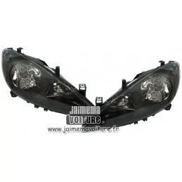 Front headlights Peugeot 307 black buy price cheap