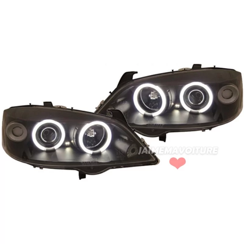 Front headlights angel eyes CCFL Opel Astra