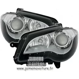 Frontal LED Faros VW Touran cirugía estética negro