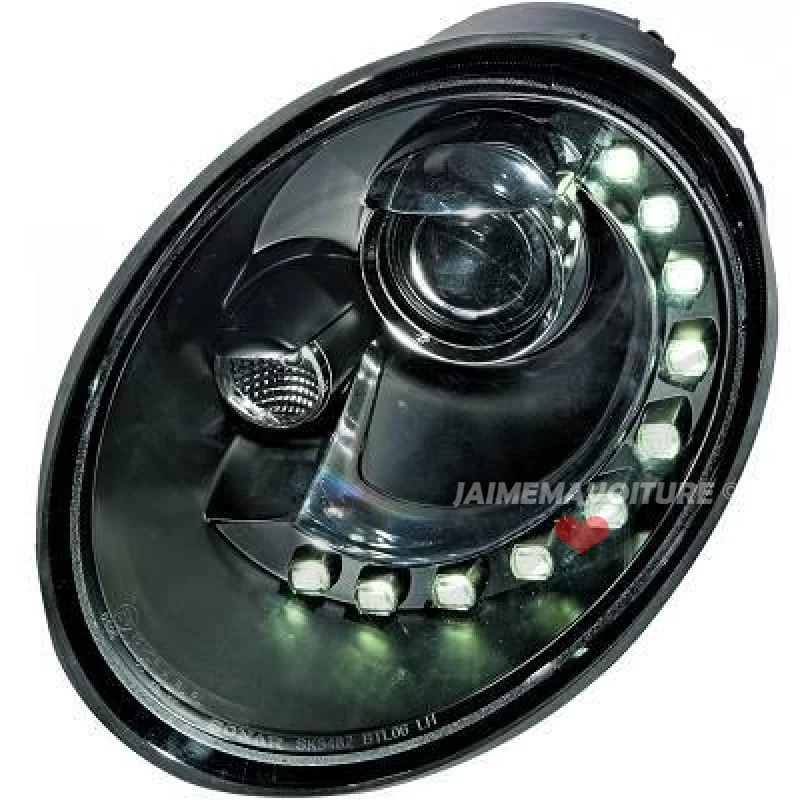 Permanece error Confuso Par de faros para VW Escarabajo 2005-2011 - negro led