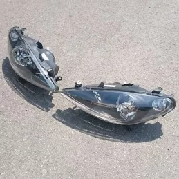 Front headlights Peugeot 307 black buy price cheap