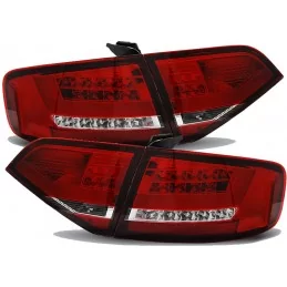 Feux arrière LITEC LED Audi A4 B8 (8K) Avant-Rouge/Cristal - RA14KALRC