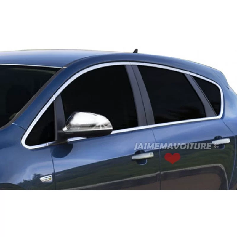 Outline of window chrome Opel Astra