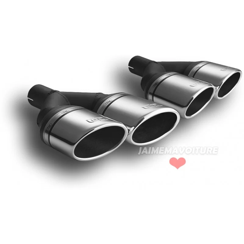 Double tailpipe left and right oval sport