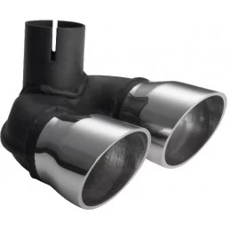 Exhaust tip double Smart Fortwo