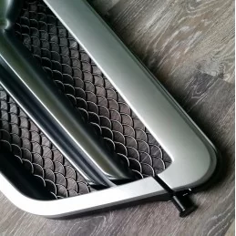 Grille for Mercedes class E W212 - 1 bar - grey chrome