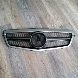 Grille for Mercedes class E W212 - 1 bar - grey chrome