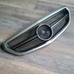 Grille for Mercedes class E W212 - 1 bar - black chrome