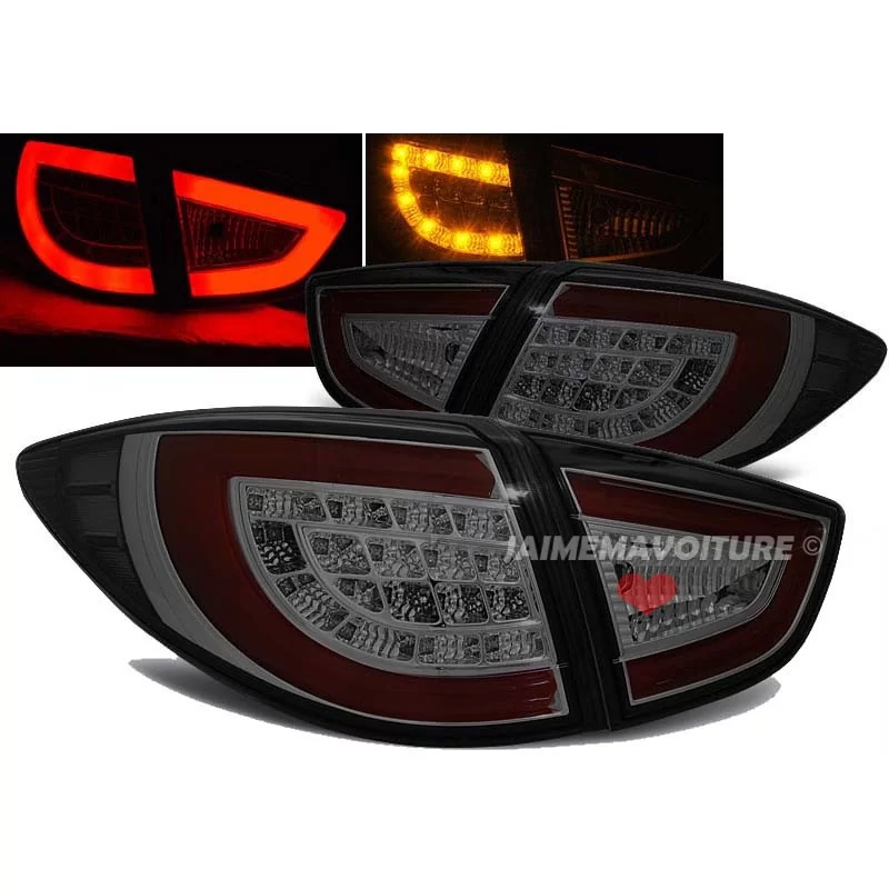 Headlights rear led Hyundai iX35 black