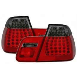 BMW Serie 3 E46 Berlina Luci posteriori a LED Rosso Nero