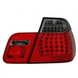 LED rear lights BMW 3 Series E46 Saloon Red Black