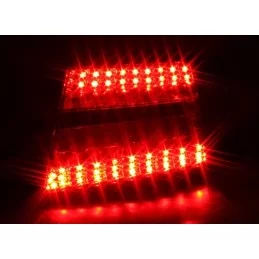 Audi A6 red white led rear lights