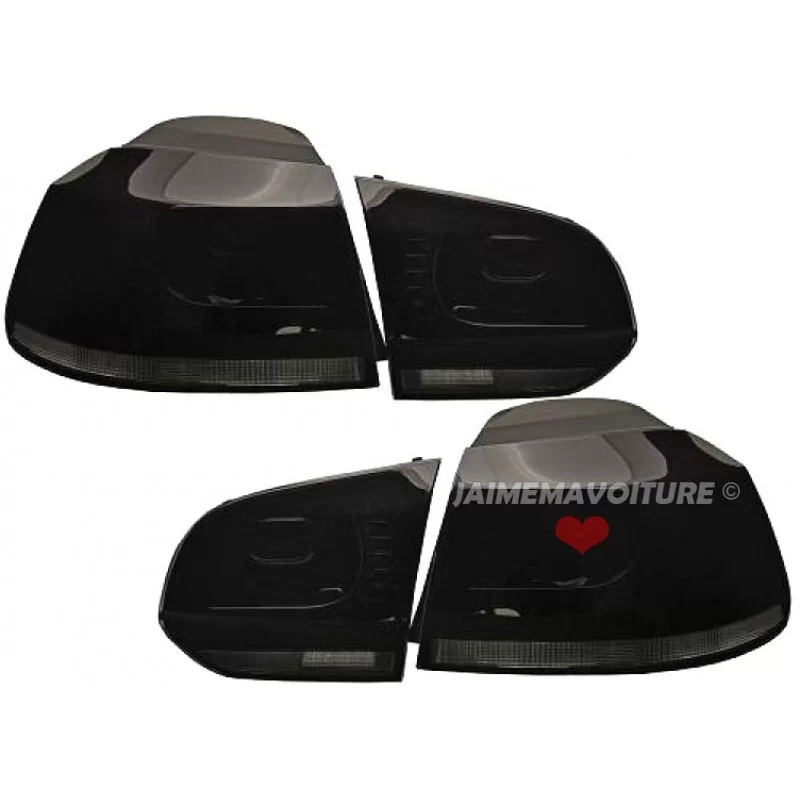 Lights rear led Golf 6 black R20