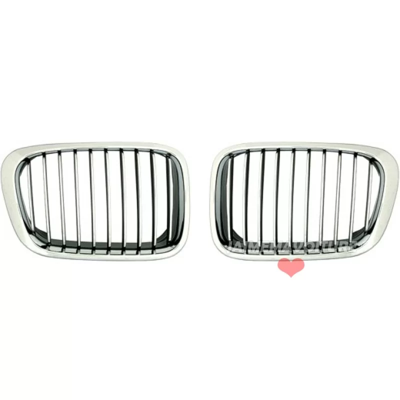 Pour BMW Série 3 E46 Touring Berline Compact Calandre Haricot Grille Noir  Mat