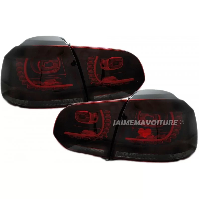 Lights rear led Golf 6 black R20