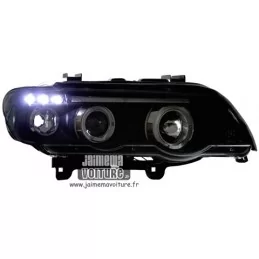 BMW X 5 Faros Angel eyes frentes Sonar negro