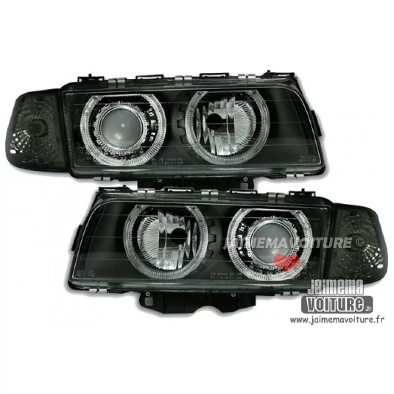 Angel eyes BMW E38 94-98 (serie 7) negro