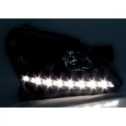 Phares avants leds Opel Astra H - Noir