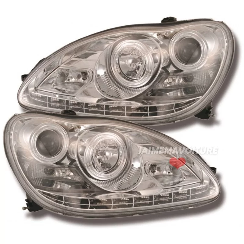 Mercedes class S W220 led xenon headlights