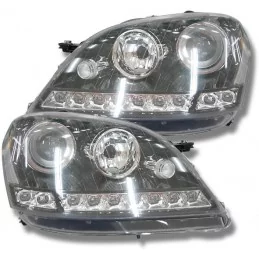 Luces leds frontales Mercedes ML W164 negro