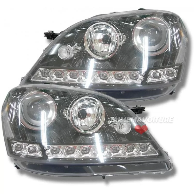 Phares avants leds Mercedes ML W164 Noir 