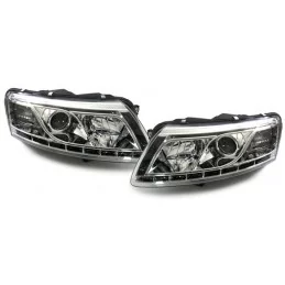 Frontleuchten Xenon LED Devil Eyes Audi A6 Tuning Scheinwerfer