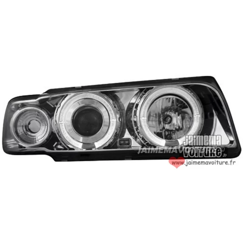 Los frentes BMW E38 Angel eyes faros