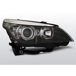 Front headlights Angel eyes Led BMW series 5 black