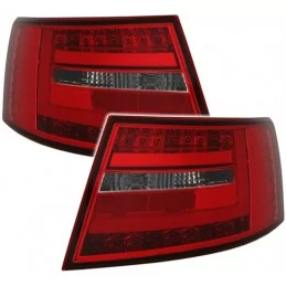 Taillights tube led red white Audi A6 6 pines