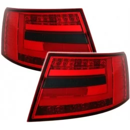 Fanali posteriori a LED Audi A6 rosso bianco 6 pin