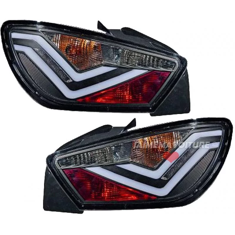 Seat Ibiza 6J black taillights