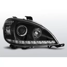 Black front lights Mercedes ML W163 tuning