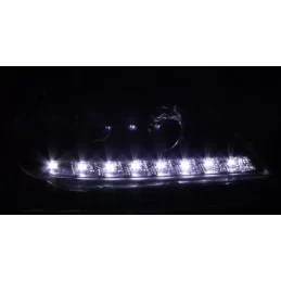 Negro faros delanteros Mercedes ML W163 tuning