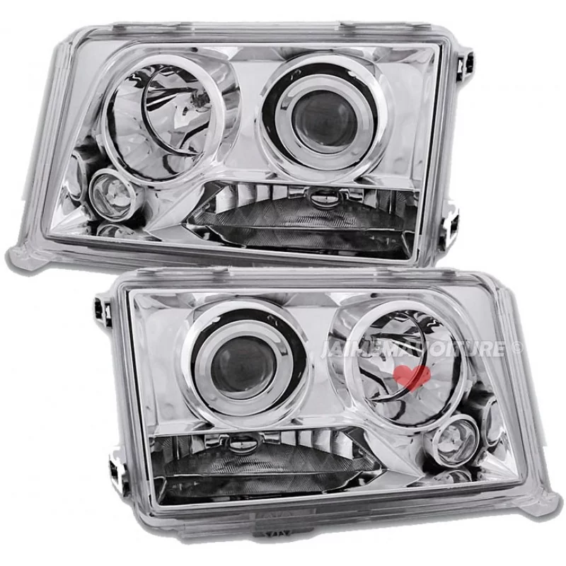 Front lights the Mercedes class E W124 93-95 Chrome