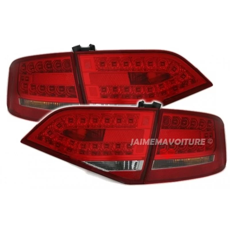 Achterlichten Audi A4 B8 Led Rood Wit