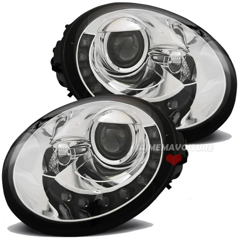 Luces led VW Beetle 1998-2005 cromo