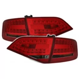 Audi A4 B8 black red Led taillights