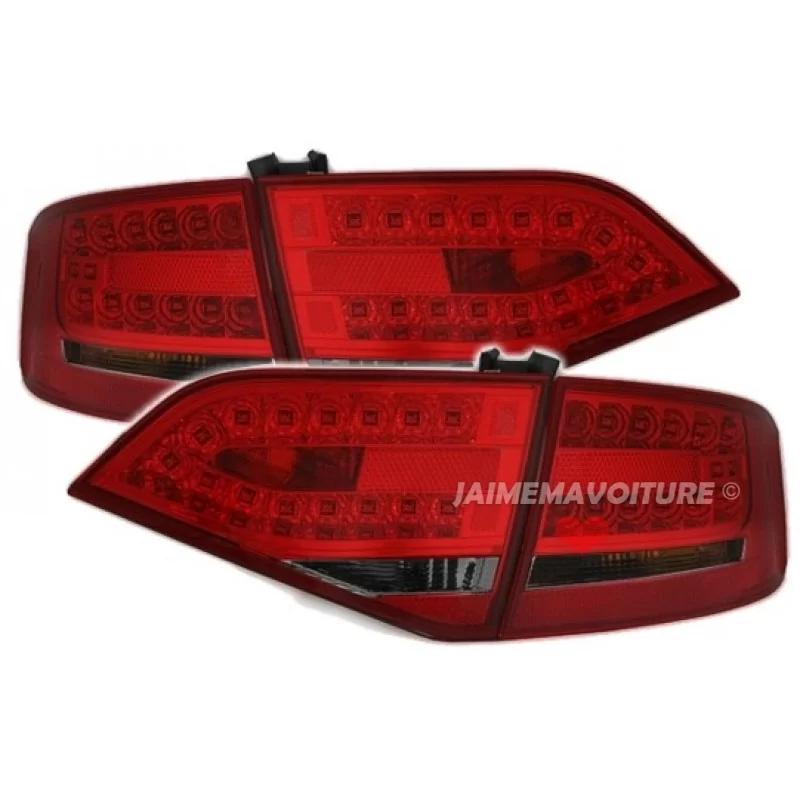 Luces traseras del Led Audi A4 B8 negro rojo Luces traseras del Led Audi A4 B8 negro rojo