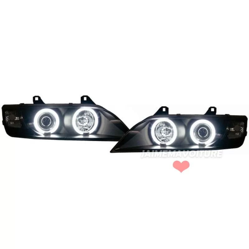 Headlights Angel eyes CCFL BMW Z3 Black