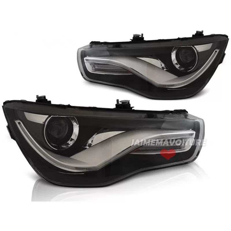 LED-strålkastare fram Audi A1 2010-2014 med xenon-utseende LED-strålkastare fram Audi A1 2010-2014 med xenon-utseende