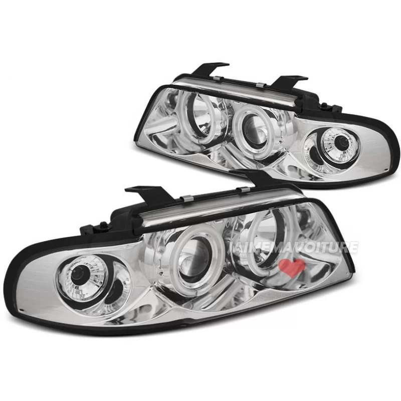 Front headlights angel eyes CCFL Audi A4