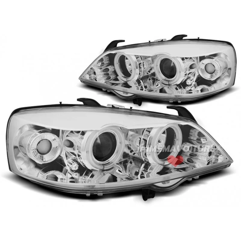 Front headlights angel eyes CCFL Opel Astra G