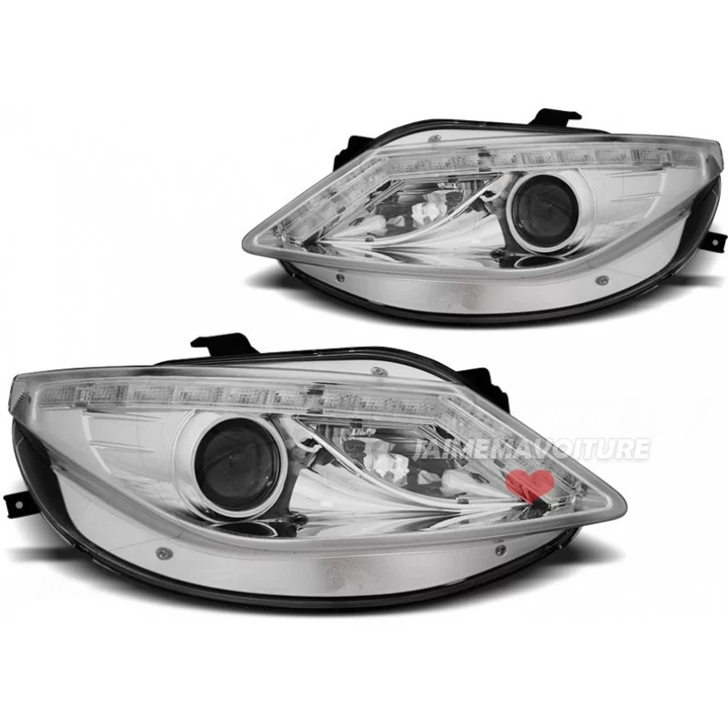 Front headlights daytime Seat Ibiza led turn signals Front headlights daytime Seat Ibiza led turn signals