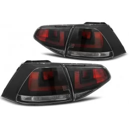 Parte posterior luces VW Golf 7 negro