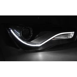 pour audi a1 led bande tête lampe avec bi xénon lentille de