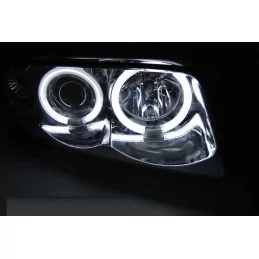 Phares avants angel eyes CCFL Audi A4