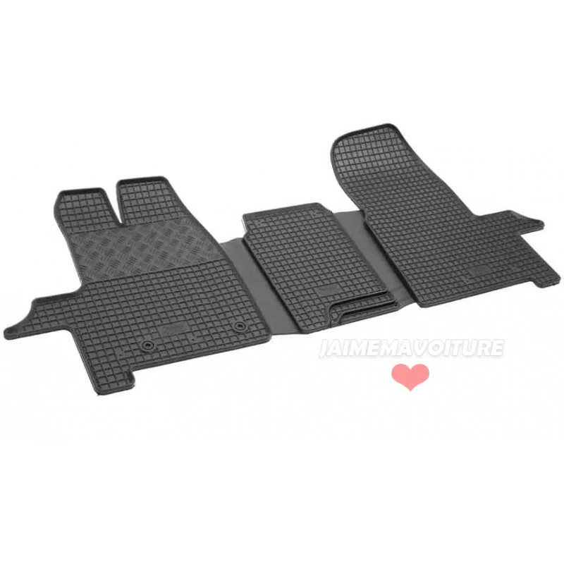 Tapis caoutchouc Ford Tourneo / Transit Custom 2 places 1+1 12-